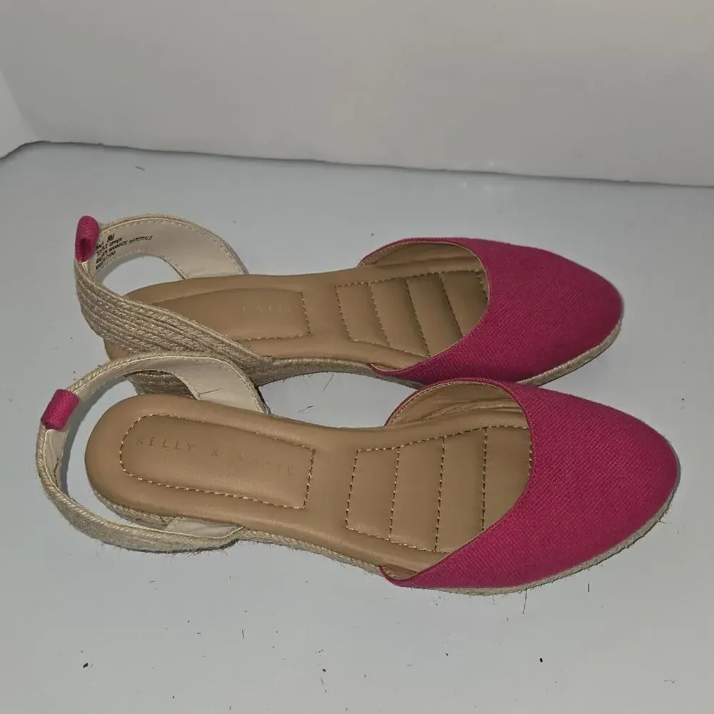 0291 Kelly &‎ Katie NALA Ankle Strap Closed Toe Sandals Pink Size 8M